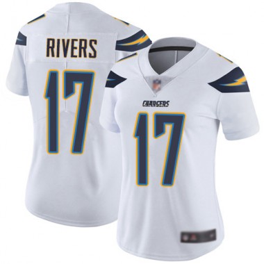 Los Angeles Chargers NFL Football Philip Rivers White Jersey Women Limited 17 Road Vapor Untouchable